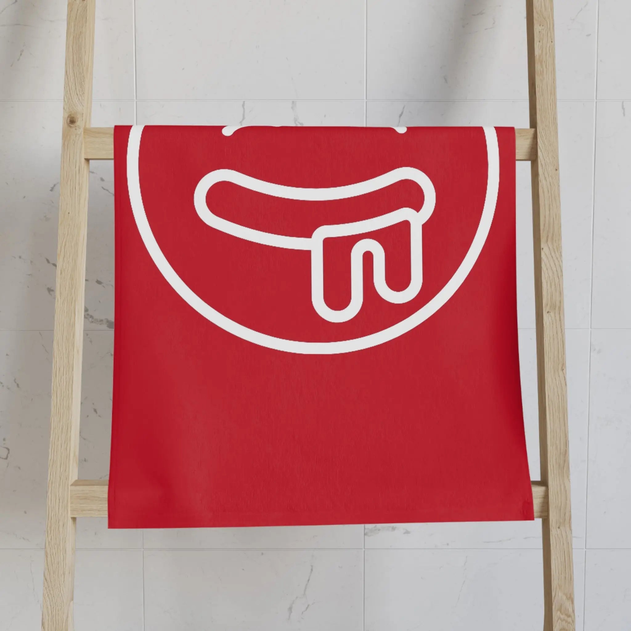 Drooling Emoji Red | Mix & Match Classic Fun-Flirty Lovers’ Towels