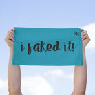 I Faked It! Teal | Mix & Match Soft Fun-Flirty Lovers’ Towels