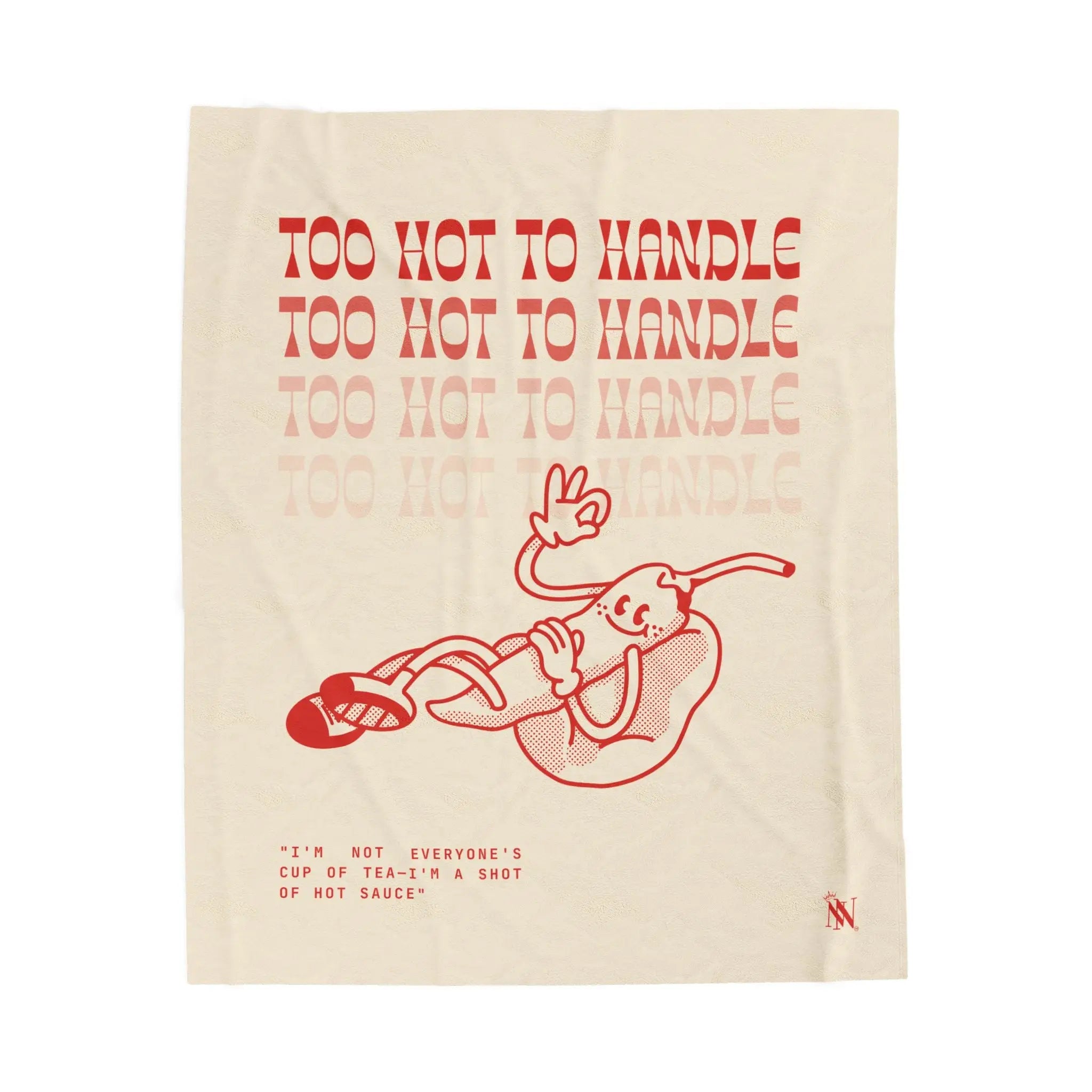 too Hot to Handle Pepper | Mix & Match Soft Fun-Flirty Lovers’ Blankets