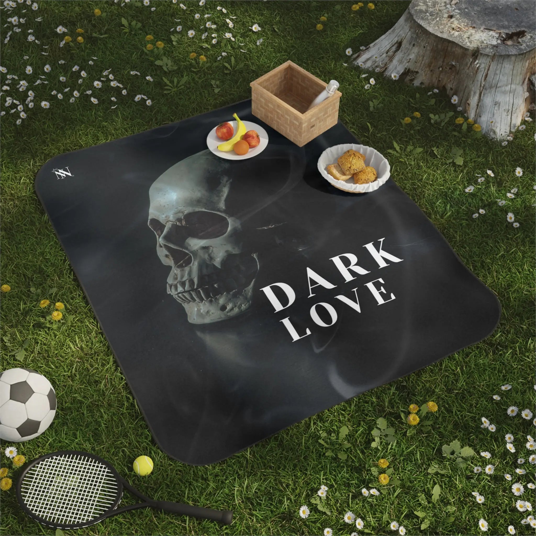 Dark Love Skull Photograph Sex Blanket