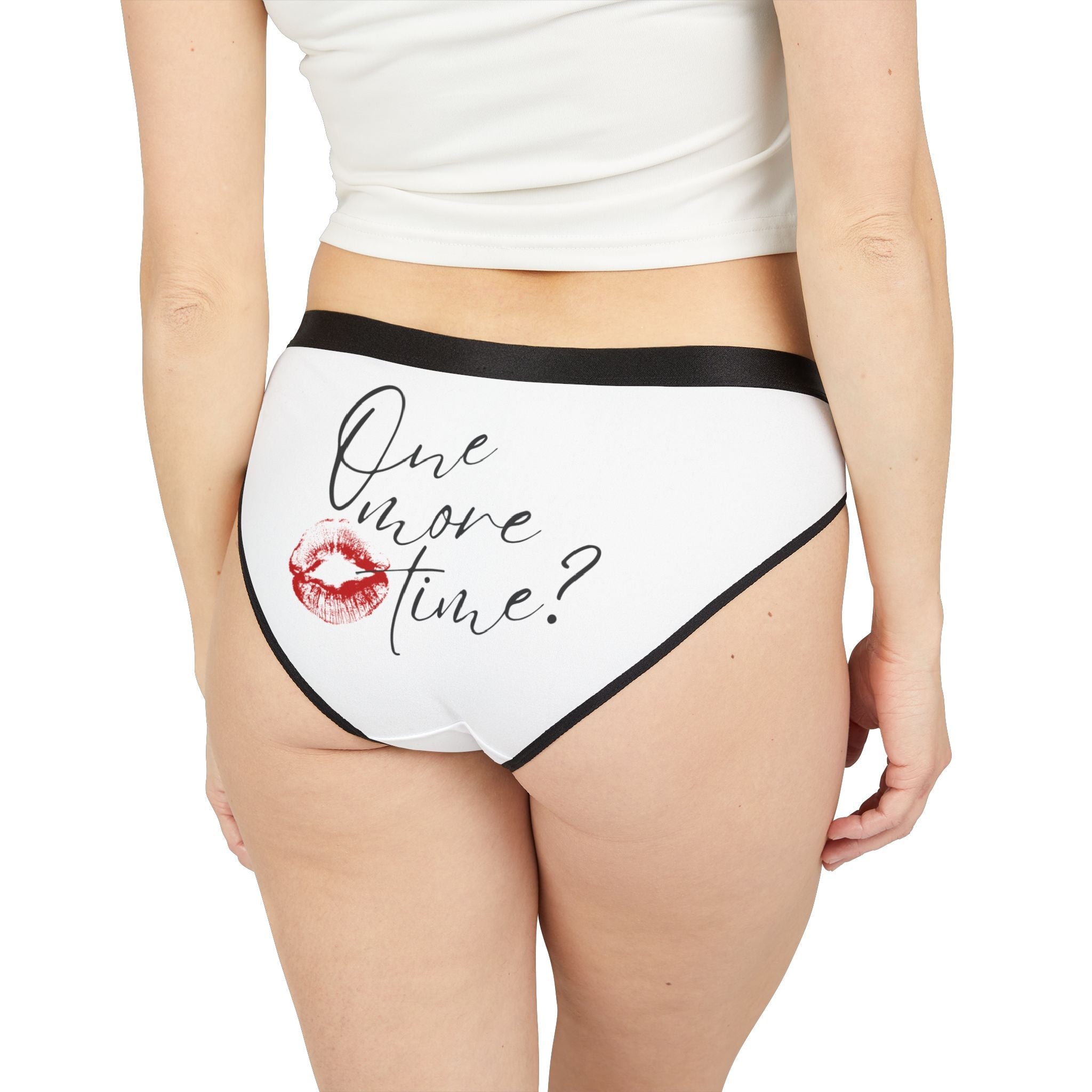 One More Time? with a Kiss Romantic Sex Gifts Women’s Panties