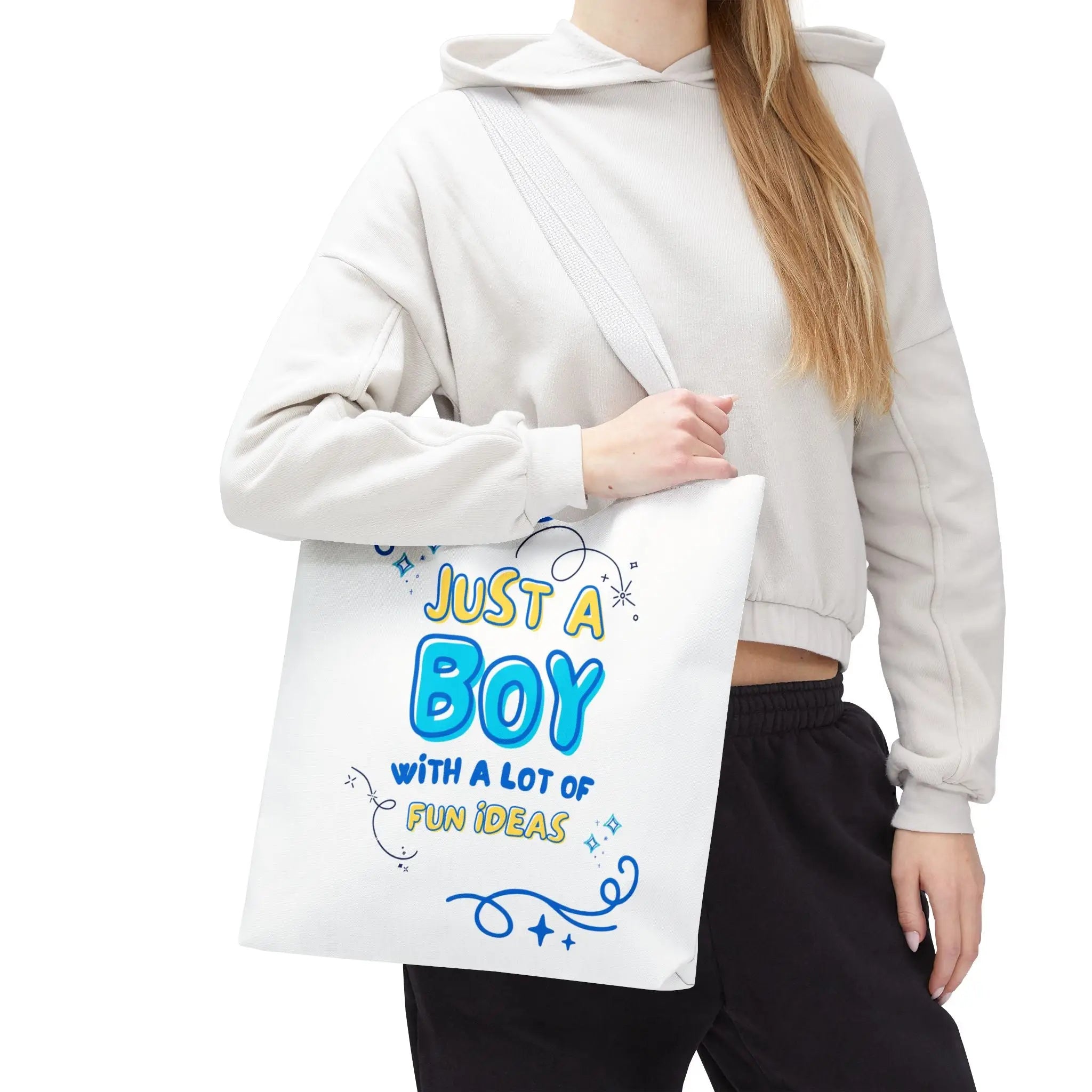 Just a Boy Fun Ideas Tote Bag