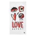 Cum Love Repeat Big Ass Rimming Cum Towel
