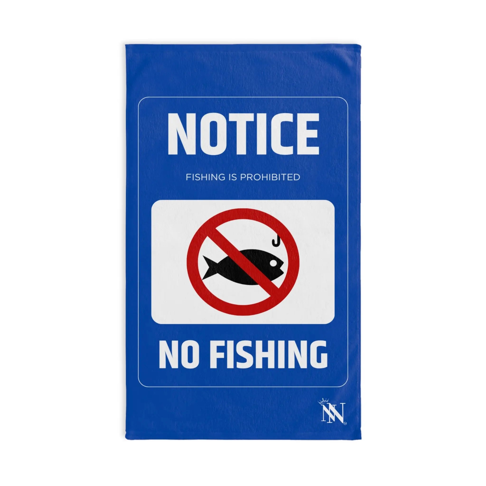 No Fishing Sign Cum Towel