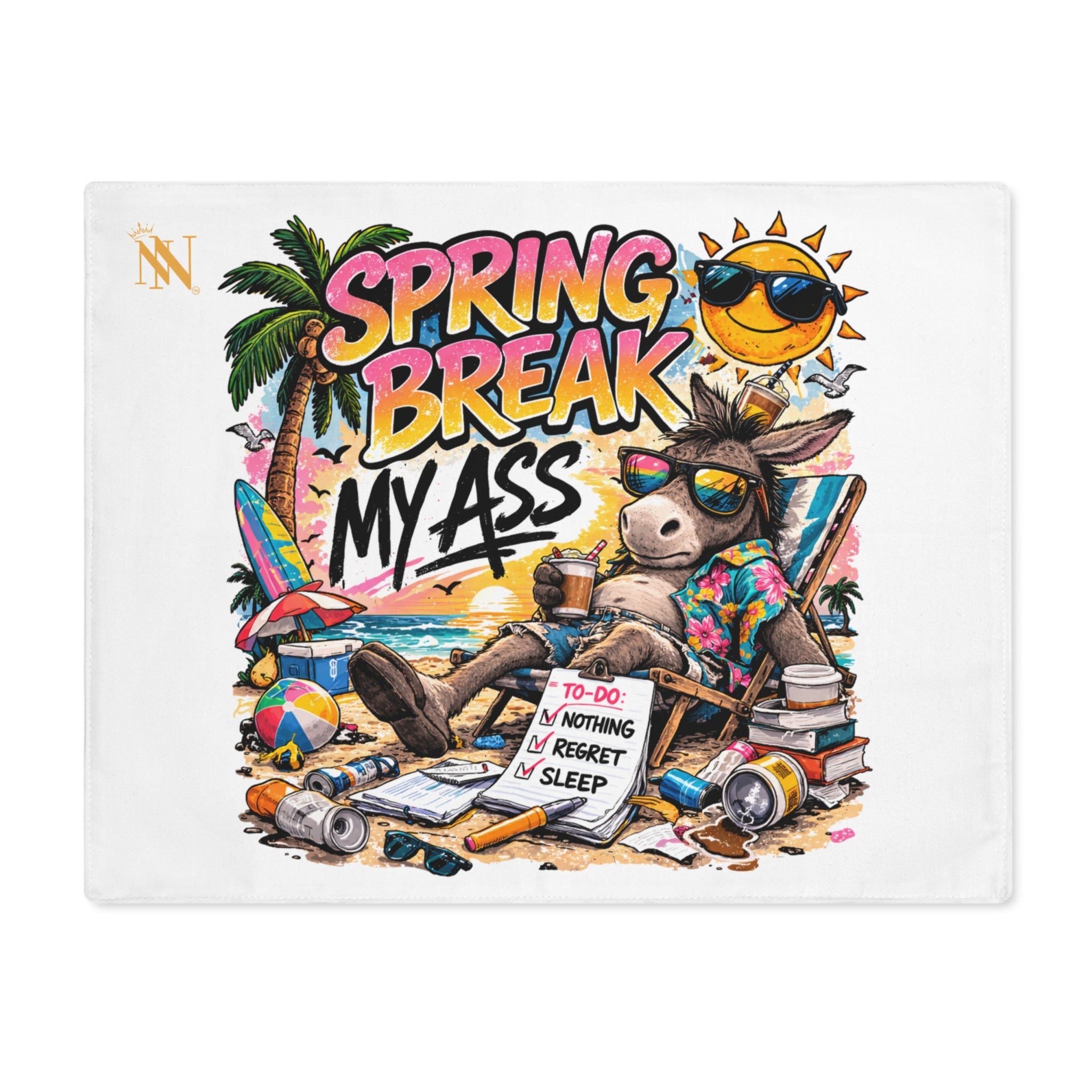 Spring Break My Ass Messy Fun Adult Sex Toys Mat