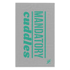 Mandatory Cuddles Light Grey | Mix & Match Soft Fun-Flirty Lovers’ Towels