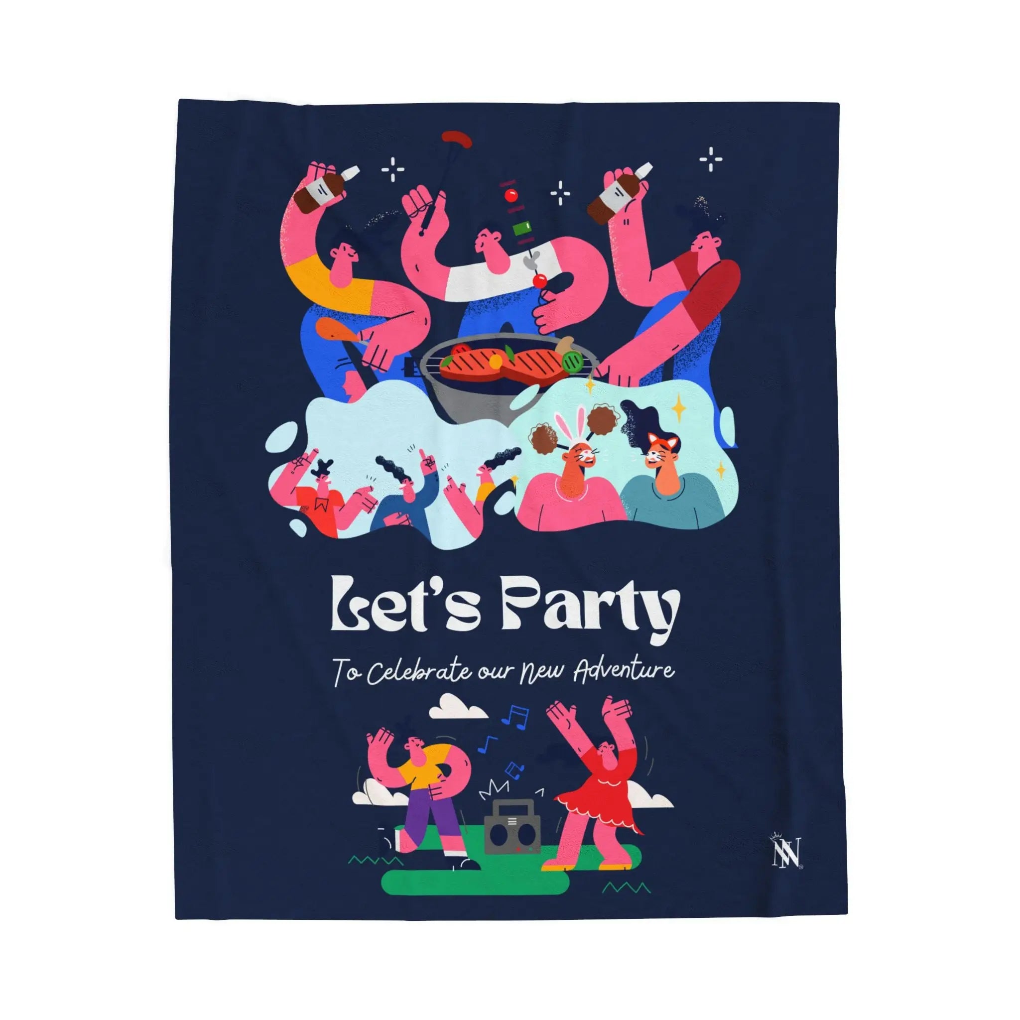 Let’s Party | Mix & Match Velveteen Fun-Flirty Lovers’ Blankets