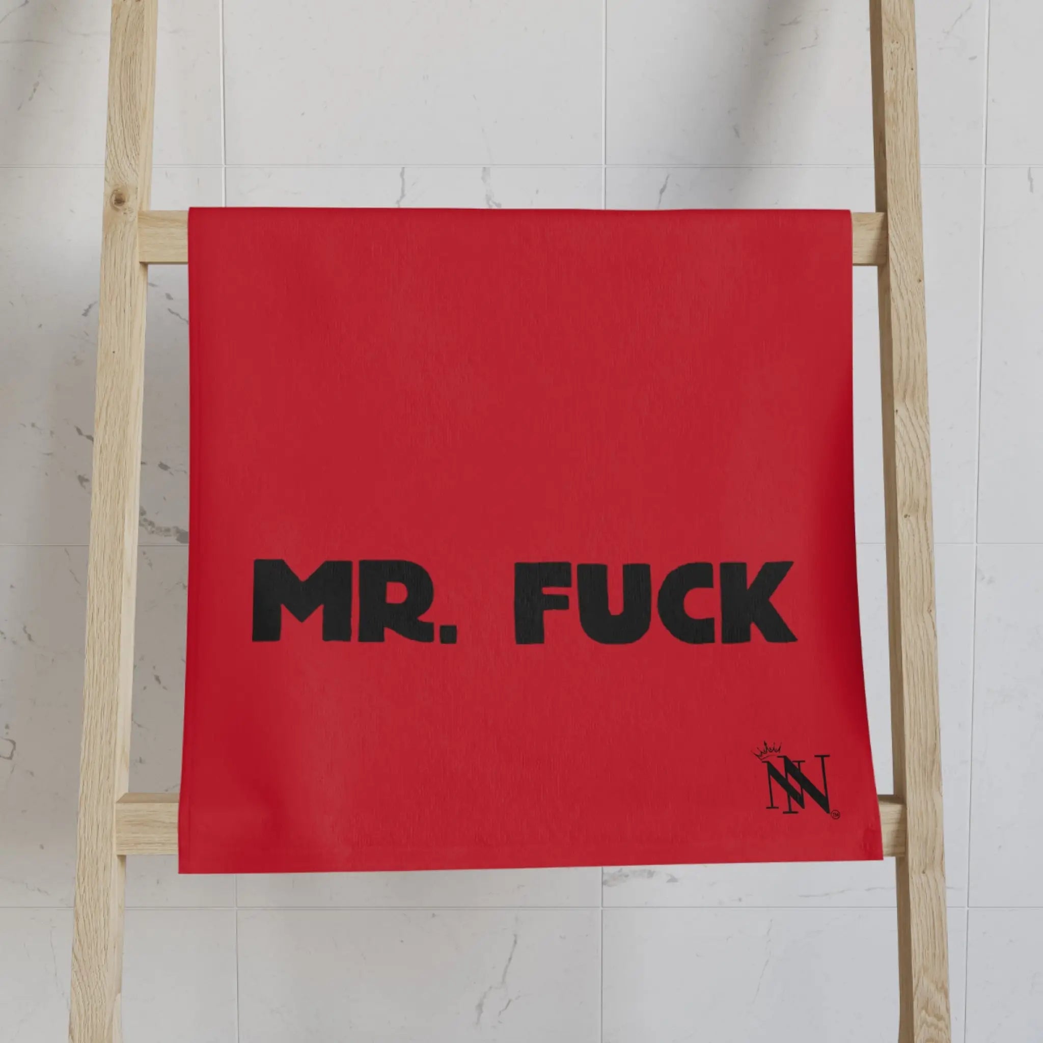 Mr Fuck Mrs Fuck Red | Mix & Match Classic Fun-Flirty Lovers’ Towels