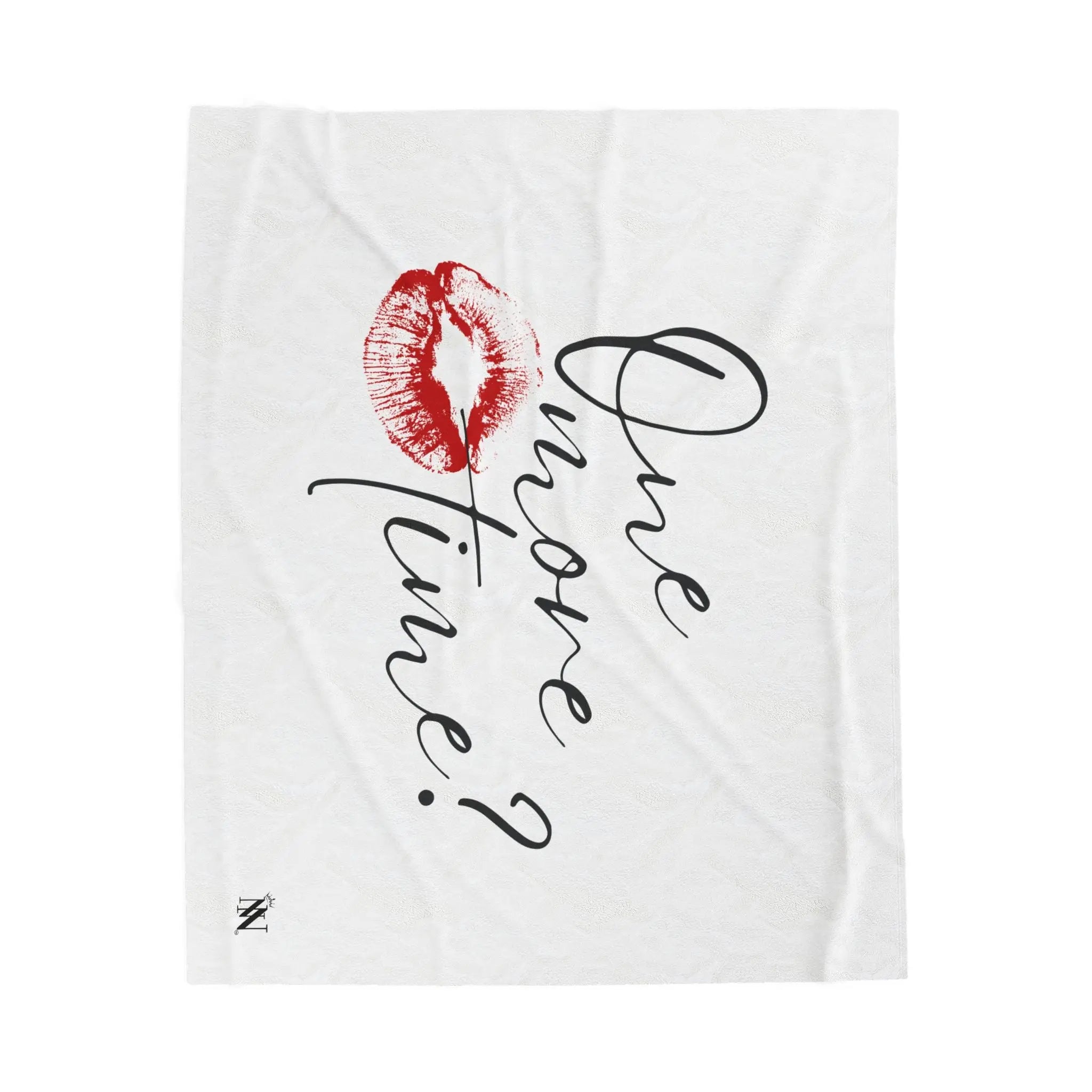 One More Time? with a Kiss Romantic Gifts Love Blanket