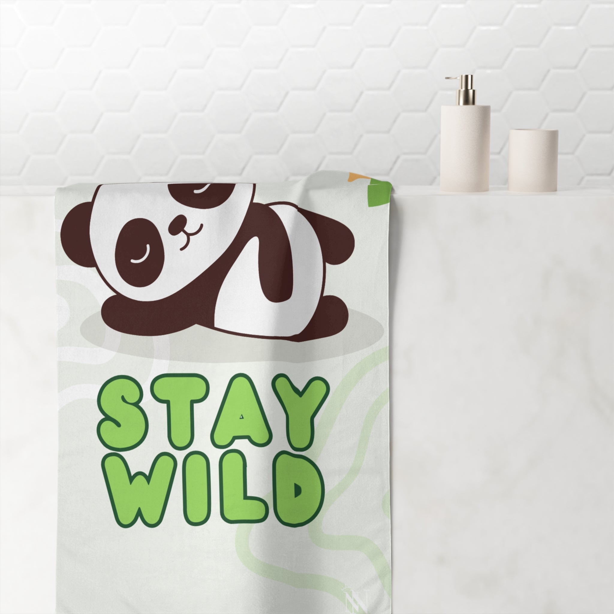 Stay Wild Cute Panda | Mix & Match XL Fun-Flirty Lovers’ Towels