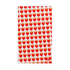 Red Flaming Heart Print Cum Towel