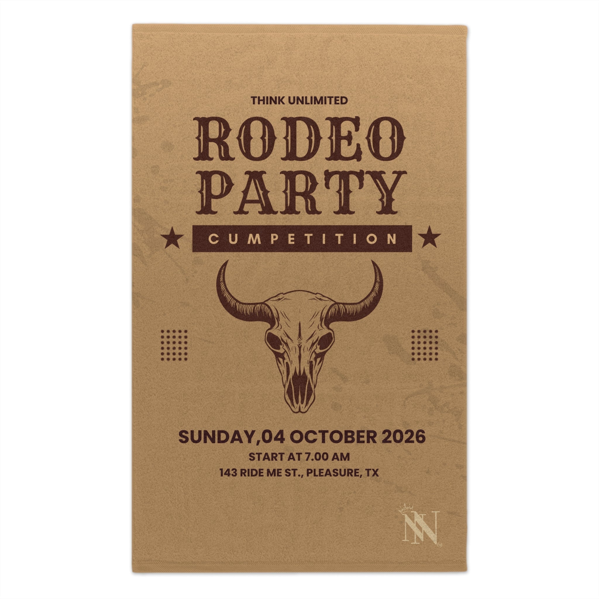 Rodeo Party Cumpetition Luxury Super Soft Couples Love Sex Towel