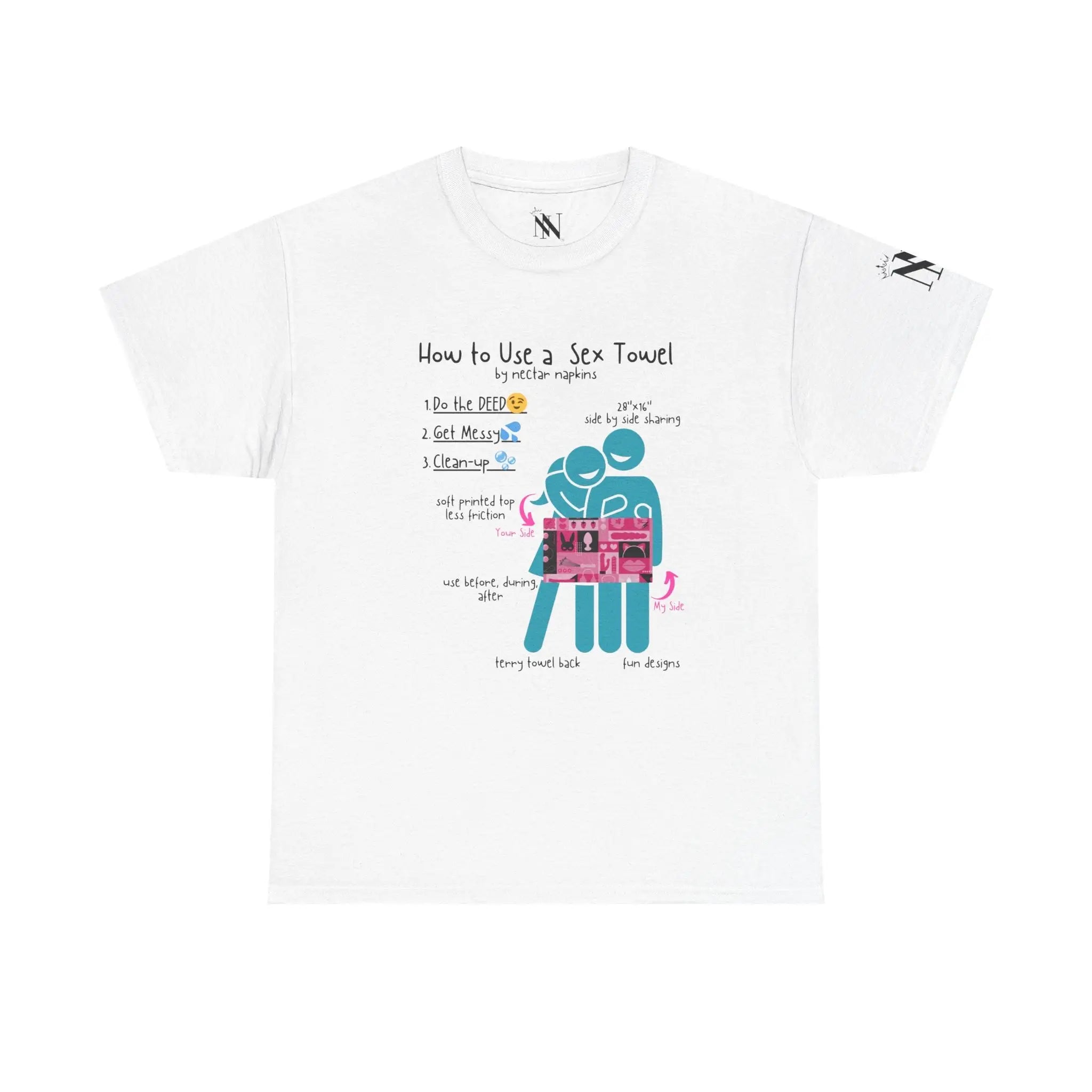 How to Use a Sex Towel | Mix & Match 100% Cotton Unisex Fun-Flirty Lovers’ Tees