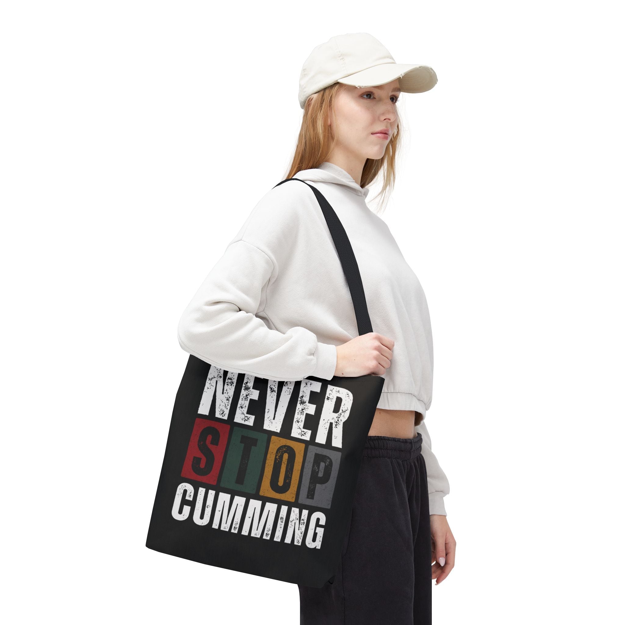 Never Stop Cumming | Mix & Match Fun-Flirty Lovers’ Totes