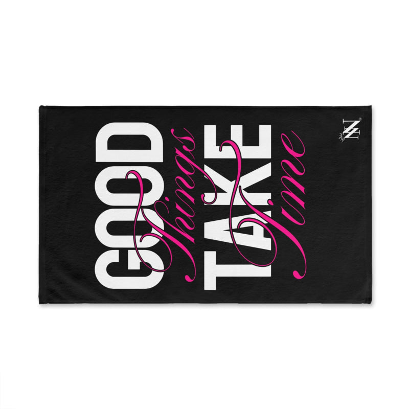 Good Things Take Time | Mix & Match Classic Fun-Flirty Lovers’ Towels