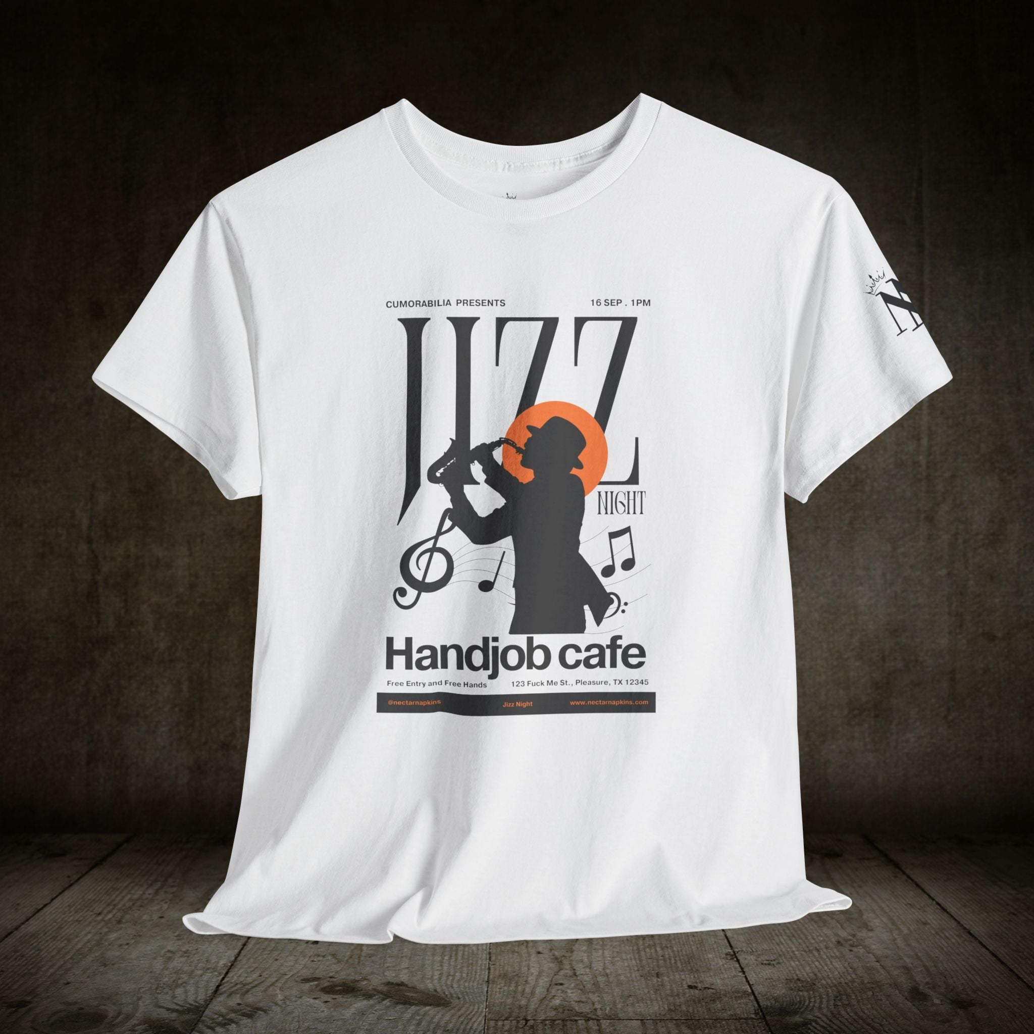 Jizz Night! | Mix & Match 100% Cotton Unisex Fun-Flirty Lovers’ Tees