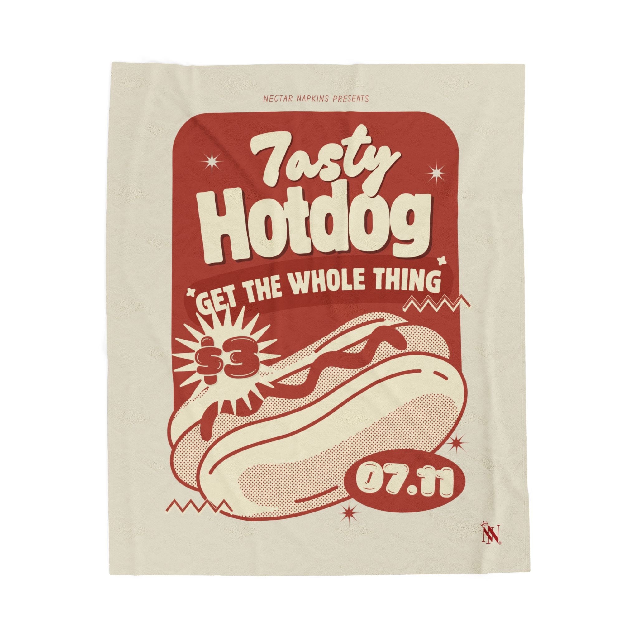 Tasty Hotdog | Mix & Match Velveteen Fun-Flirty Lovers’ Blankets