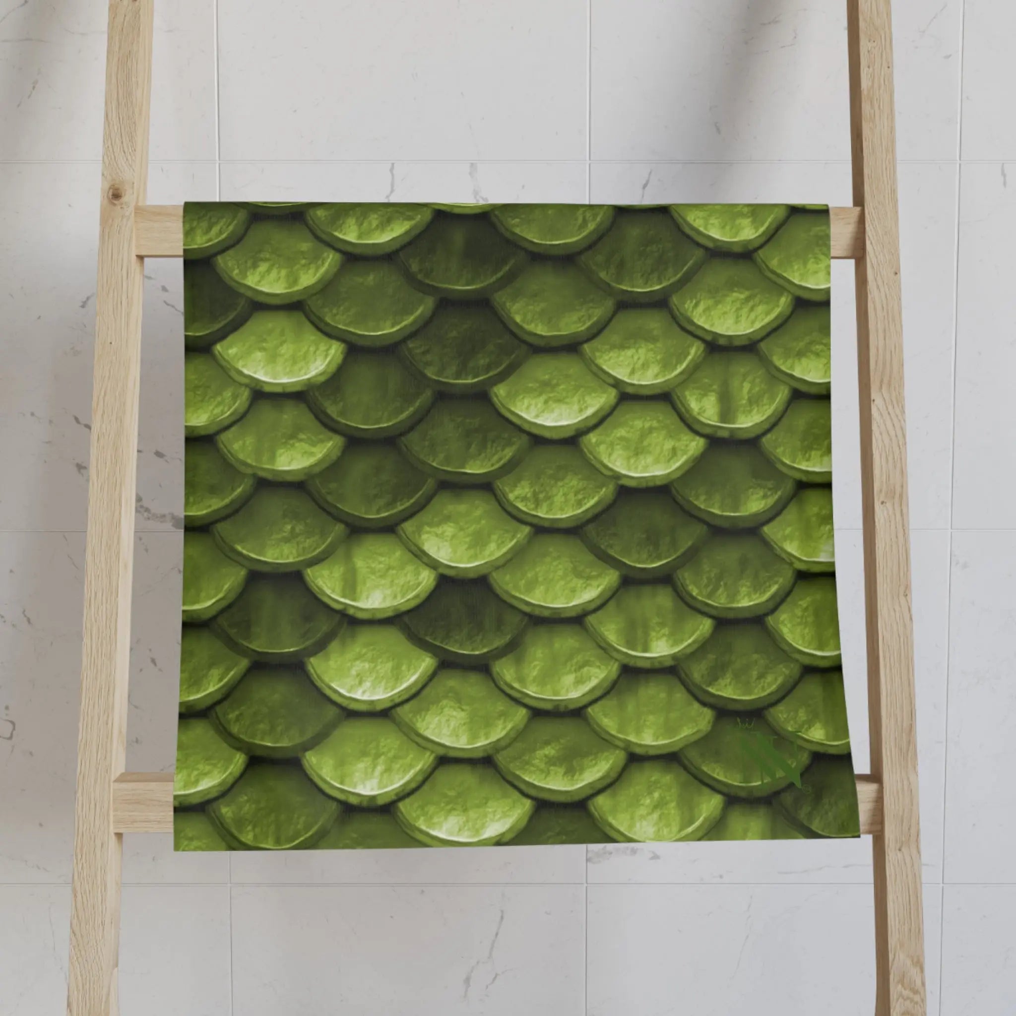 Beautiful Green Mermaid Scales | Nectar Napkins Classic Fun-Flirty Lovers’ Towels