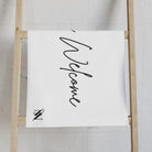 You’re Welcome White | Mix & Match Classic Fun-Flirty Lovers’ Towels