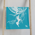 Mermaid On Moon Teal Cum Towel