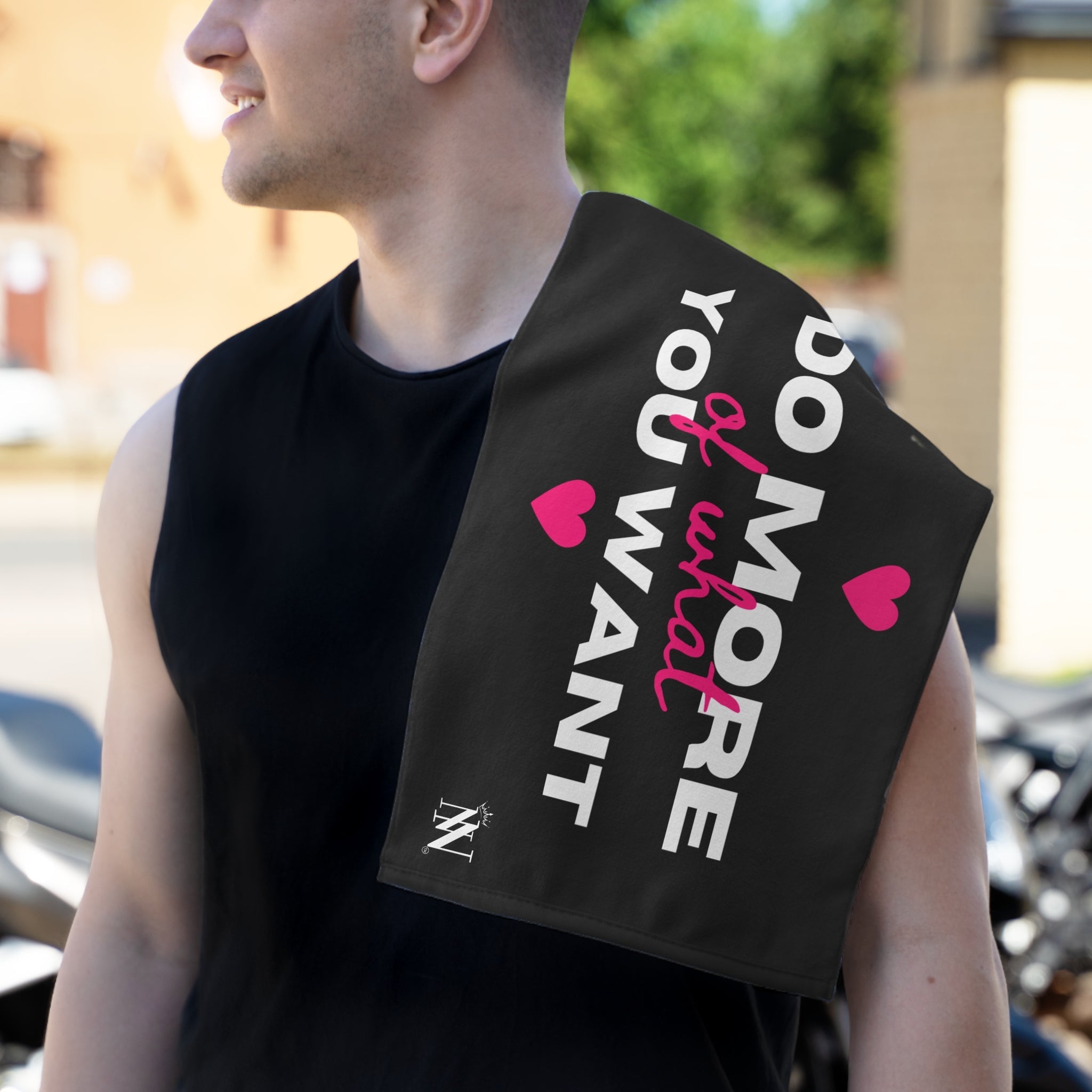 Do More of What You Want Hearts Sex Towel