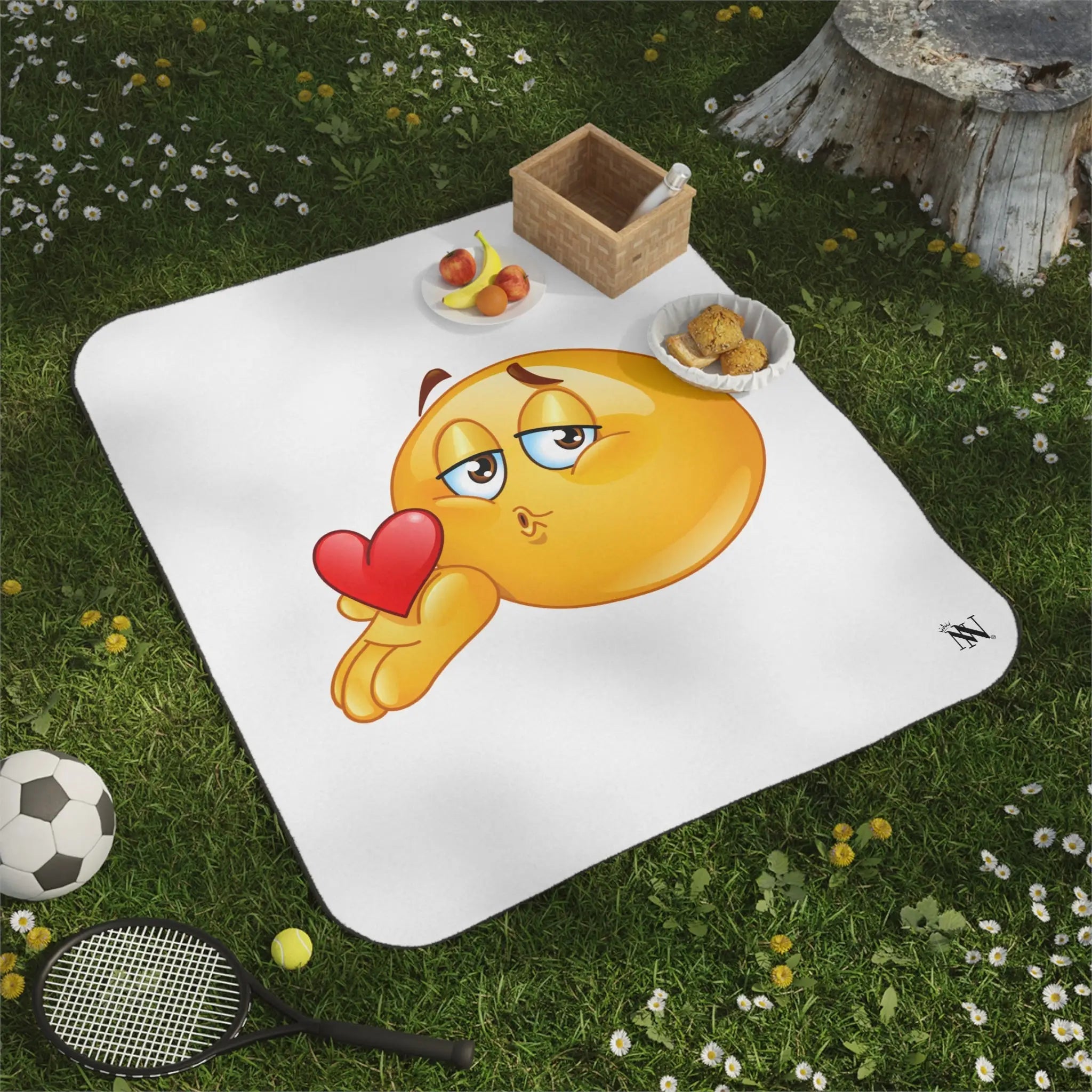 Blow Me a Kiss Emoji Sex Blanket