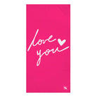 Love You with a Heart | Mix & Match XL Fun-Flirty Lovers’ Towels
