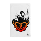 Tribal Heart With Shadow Flames | Mix & Match Classic Fun-Flirty Lovers’ Towels