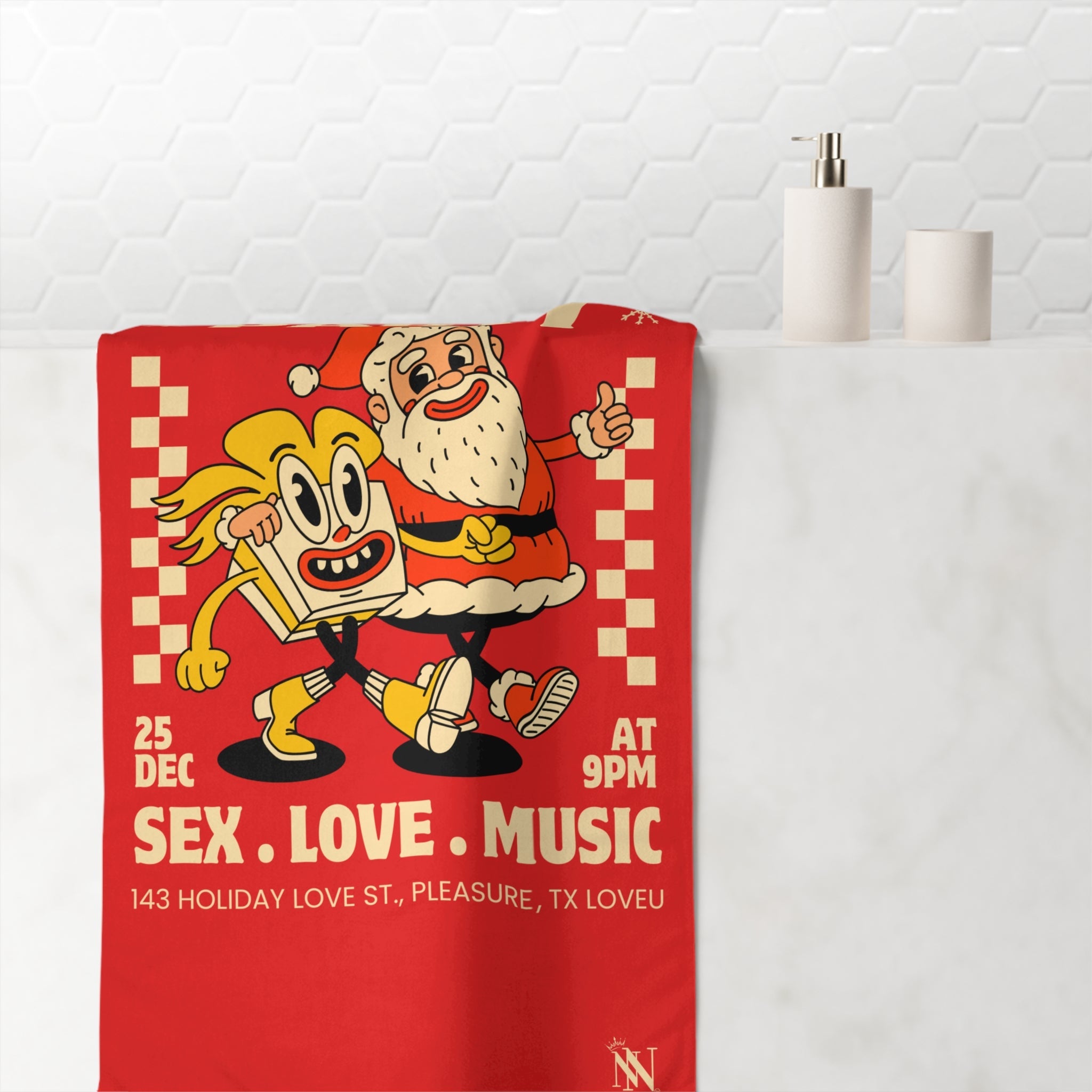 Christmas Party | Mix & Match XL Fun-Flirty Lovers’ Towels