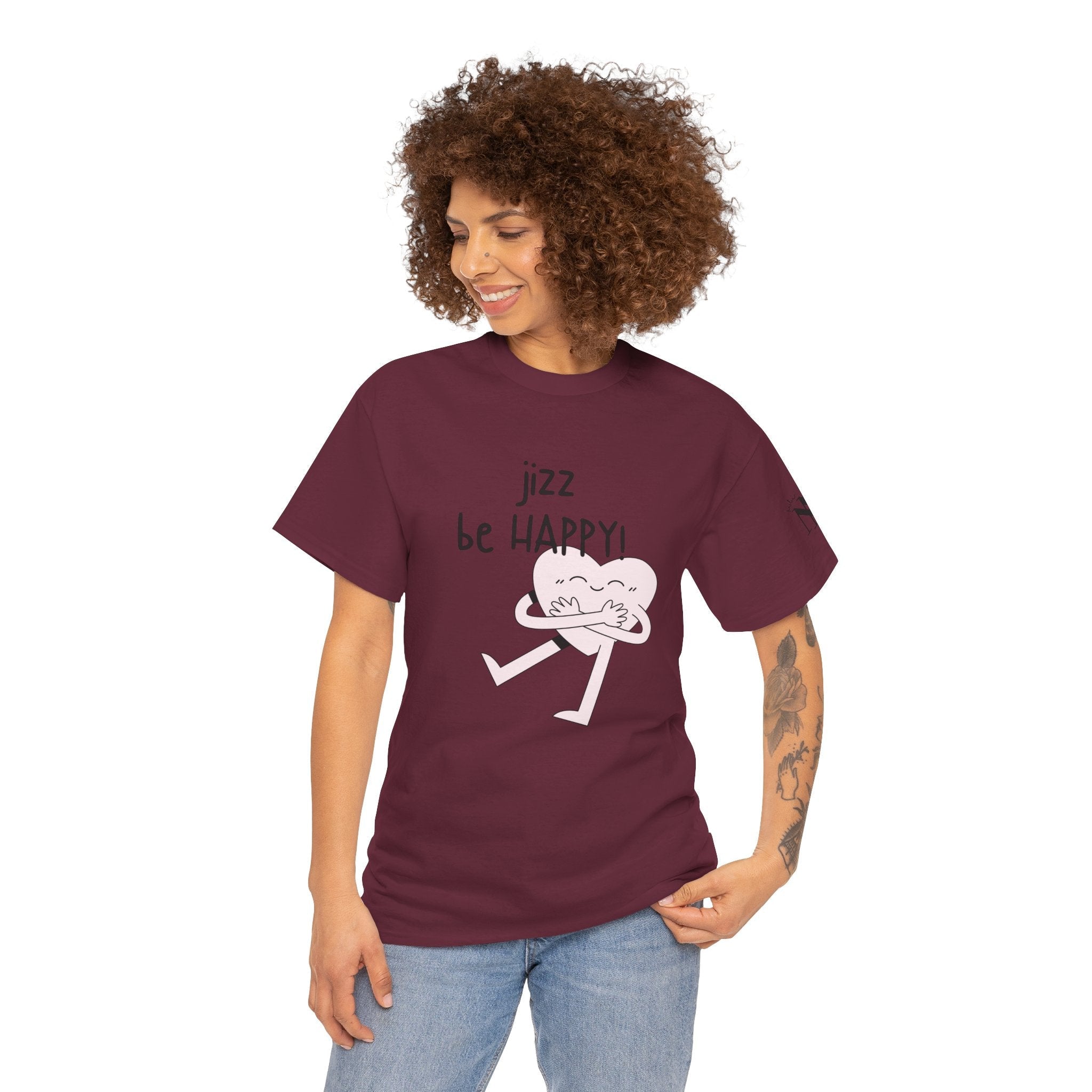 Jizz Be Happy! | Mix & Match 100% Cotton Unisex Fun-Flirty Lovers’ Tees