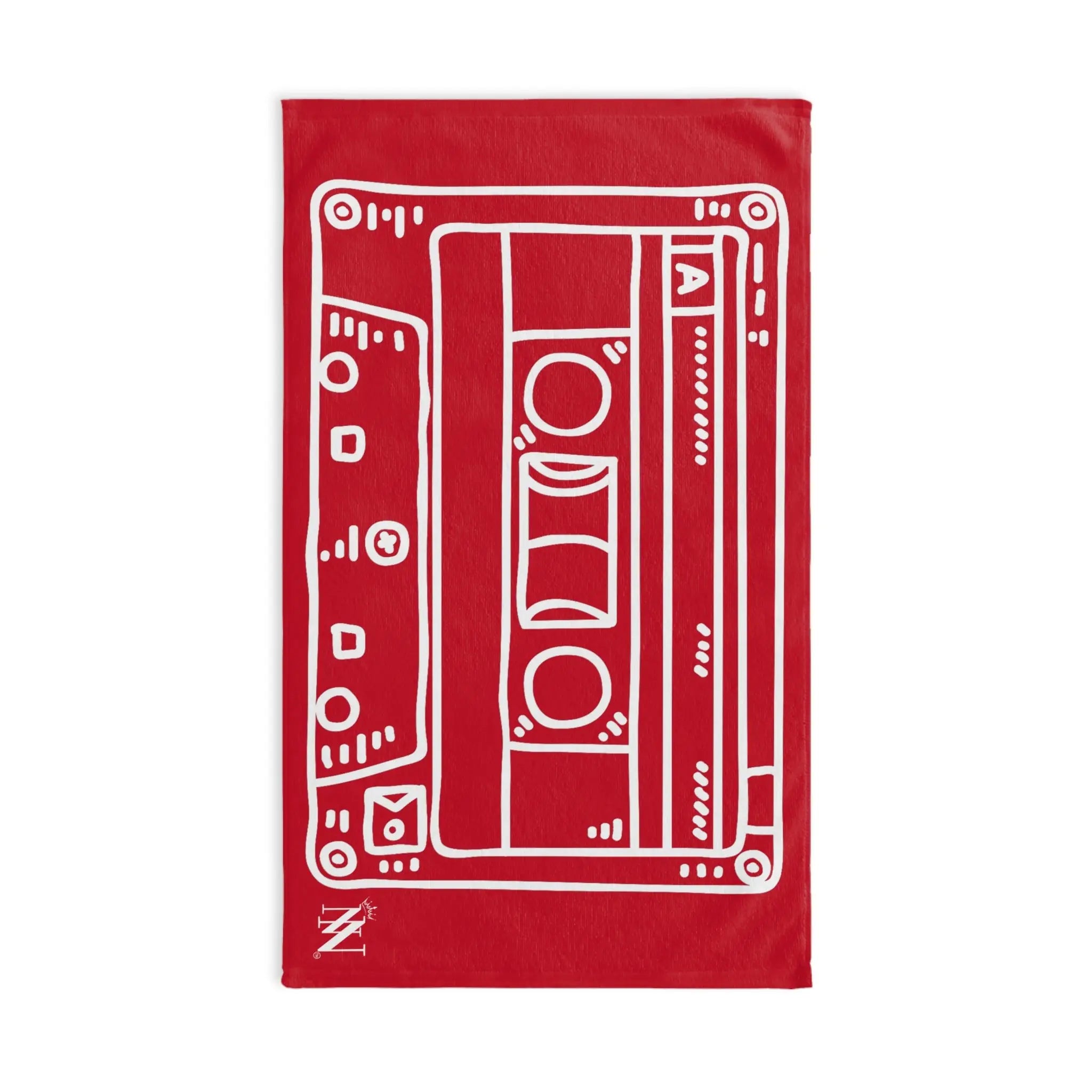 Old School Cassette Tape Red | Mix & Match Original Fun-Flirty Lovers’ Towels