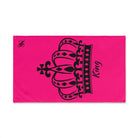 Large Crown King Signature Pink Cum Towel