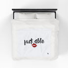 Fuck-able Kiss | Mix & Match Velveteen Fun-Flirty Lovers’ Blankets
