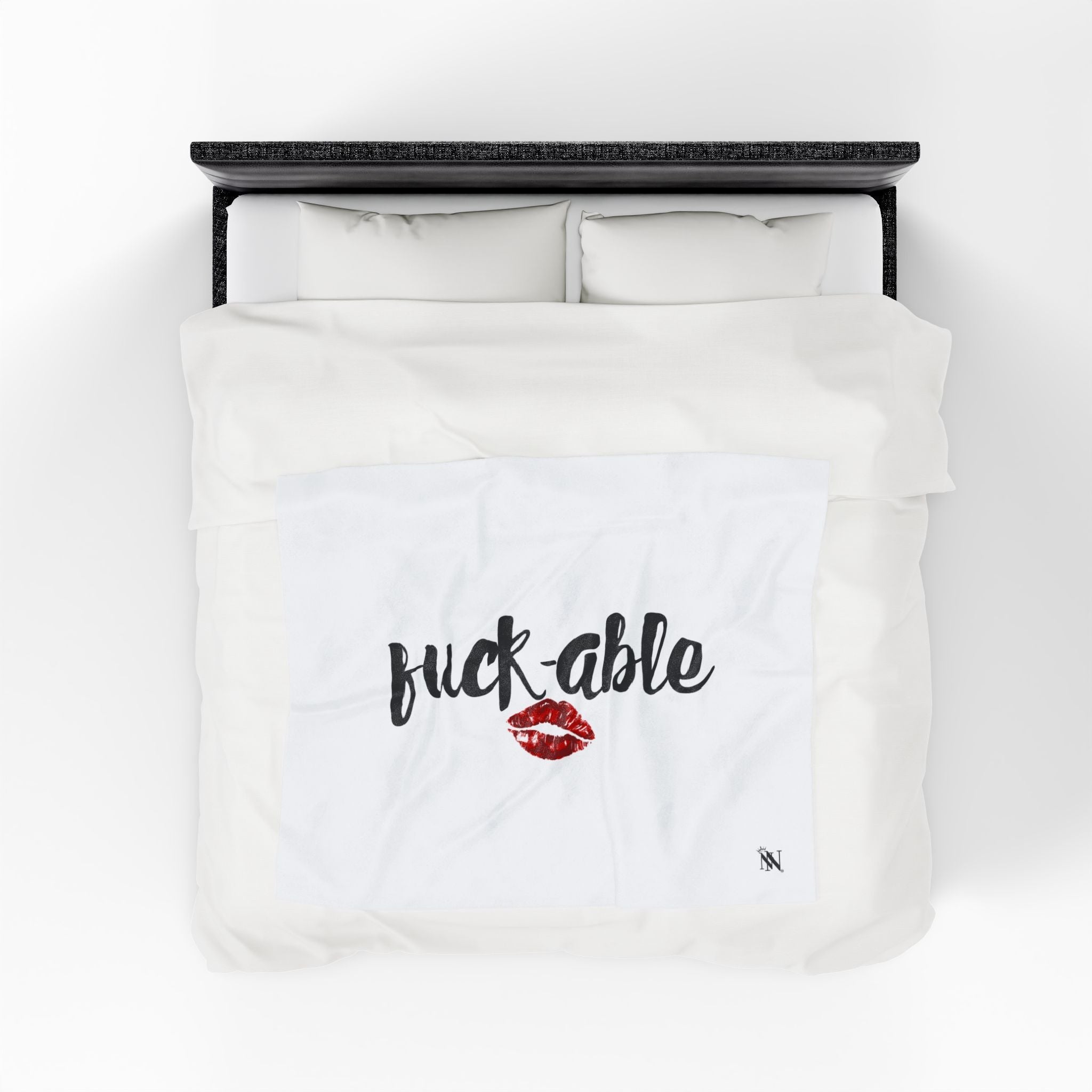 Fuck-able Kiss | Mix & Match Velveteen Fun-Flirty Lovers’ Blankets