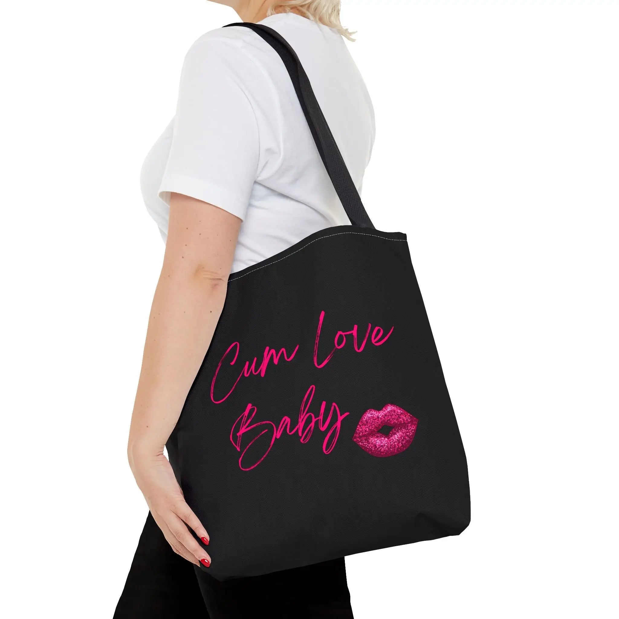 Cum Love Baby Kiss Mark Tote Bag