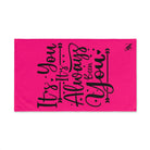 It’s You It’s Always Been You Signature Pink | Mix & Match Original Fun-Flirty Lovers’ Towels