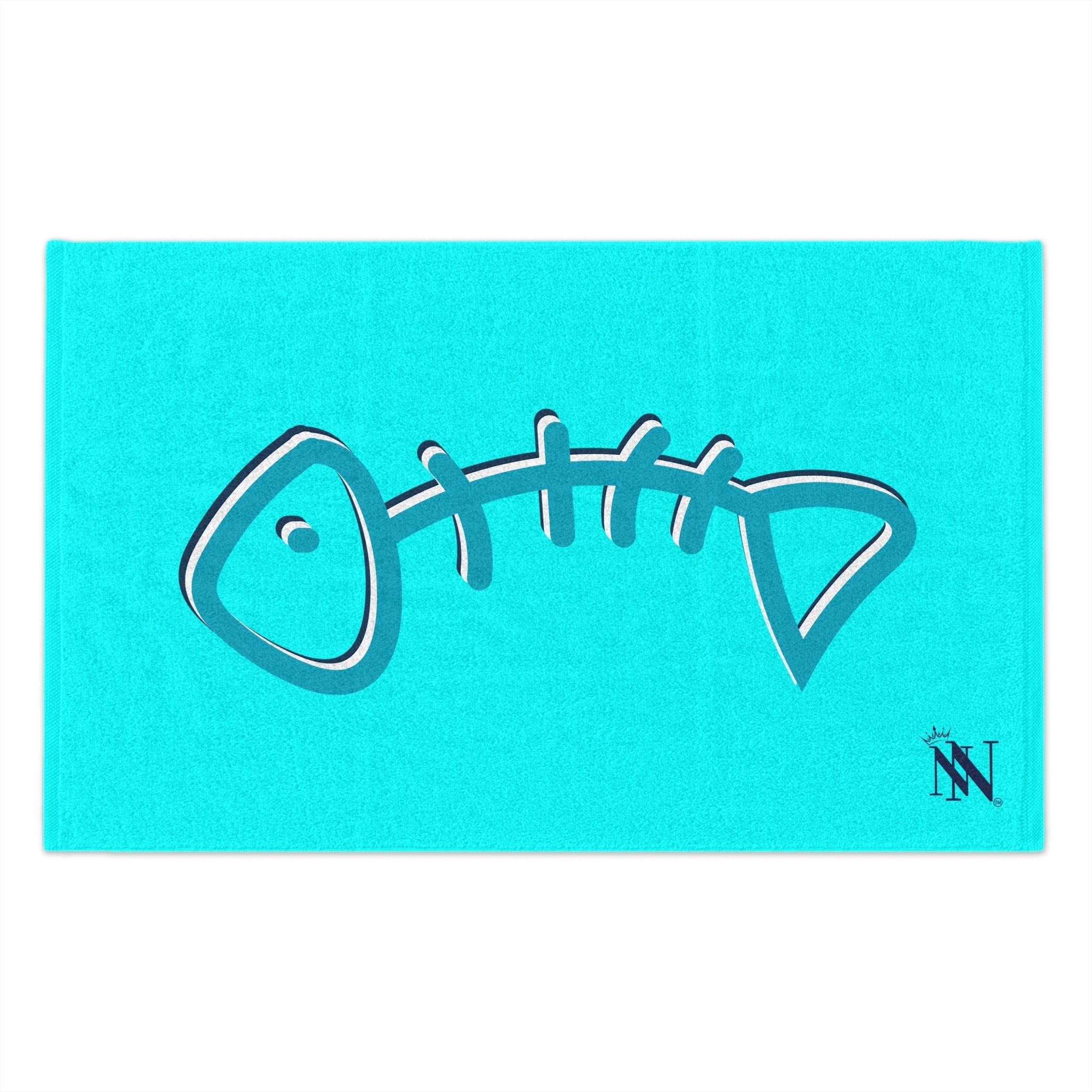 Blue Fish Bone | Mix & Match Soft Fun-Flirty Lovers’ Towels