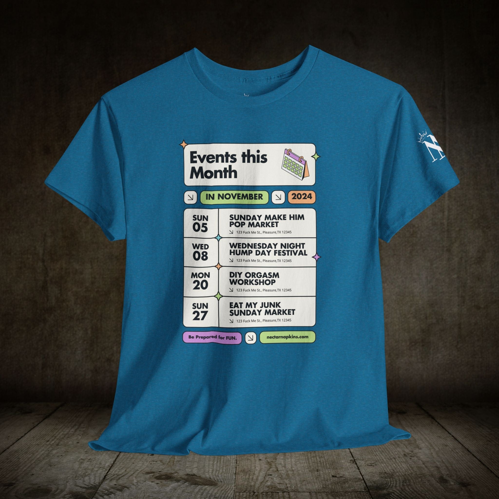 Events this Month | Mix & Match 100% Cotton Unisex Fun-Flirty Lovers’ Tees