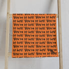 You’re So Hot! Patterned Crusta Bright Orange Cum Towel