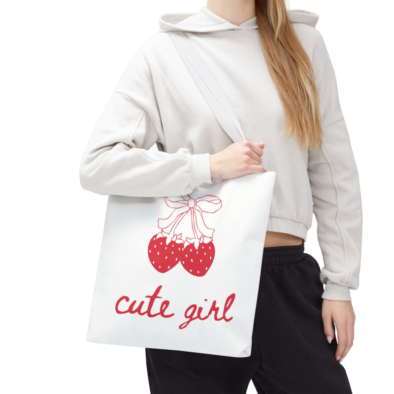 Cute Girl Strawberries | Mix & Match Fun-Flirty Lovers’ Totes
