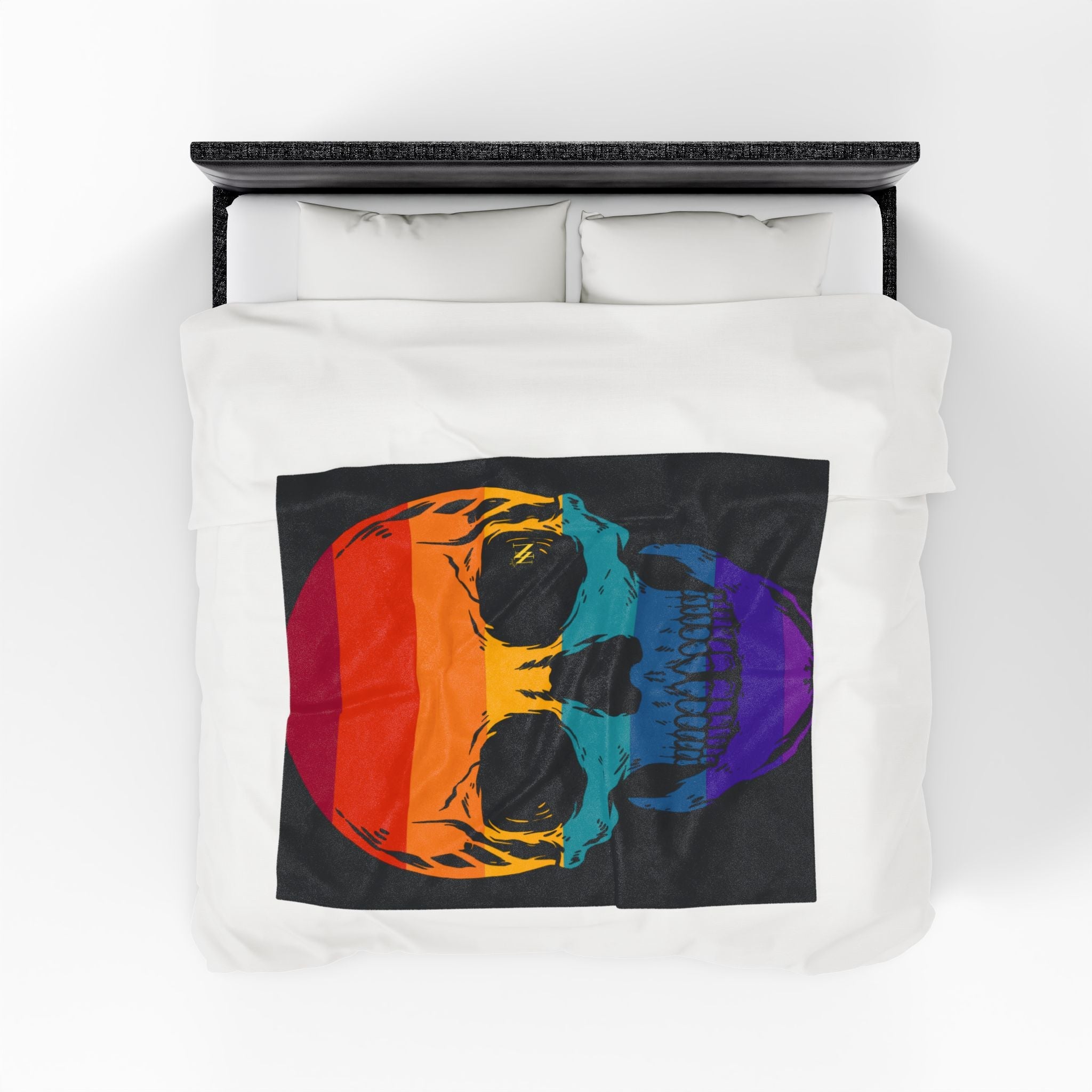 Colorful Skull | Mix & Match Soft Fun-Flirty Lovers’ Blankets