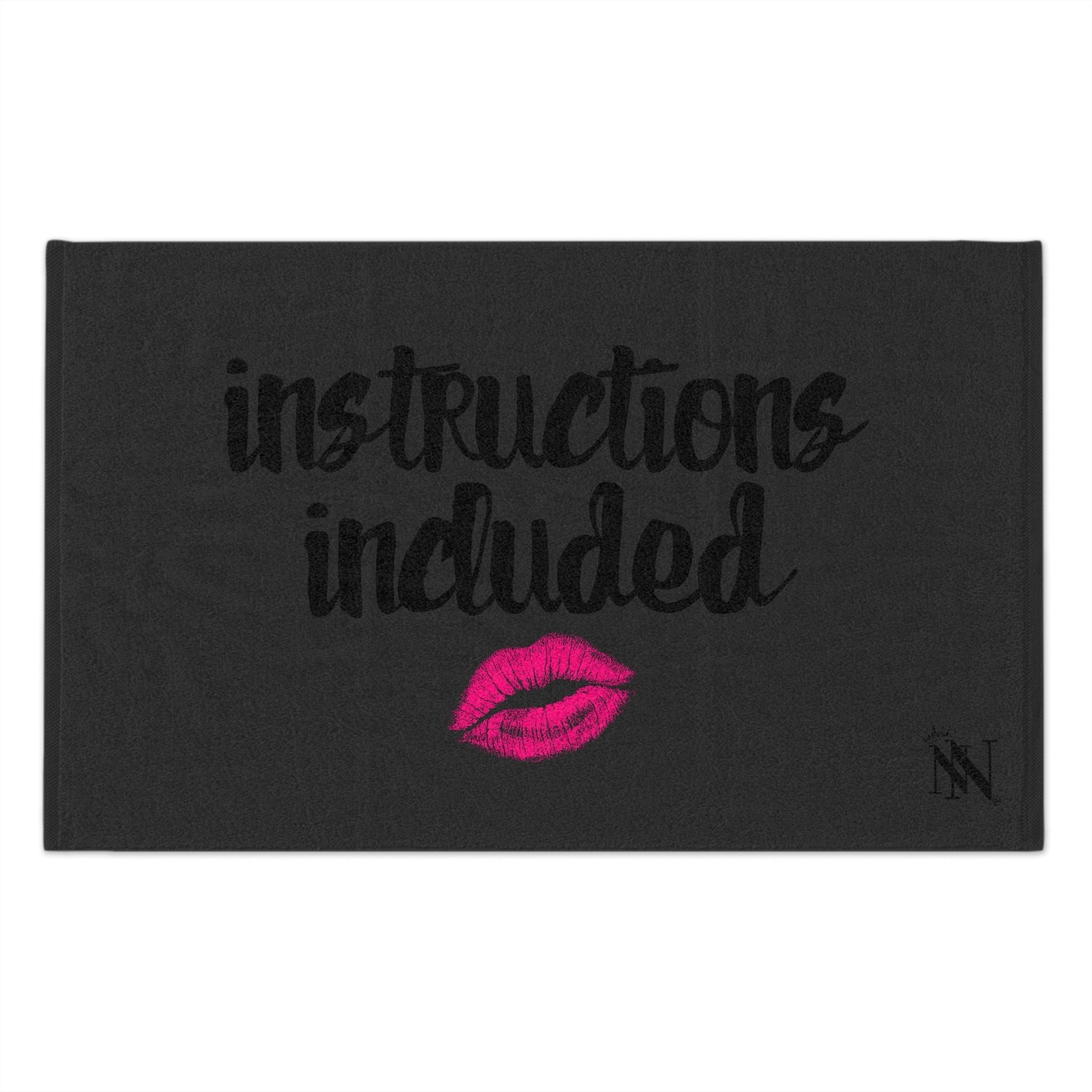 Instructions Included Dark Grey | Mix & Match Soft Fun-Flirty Lovers’ Towels