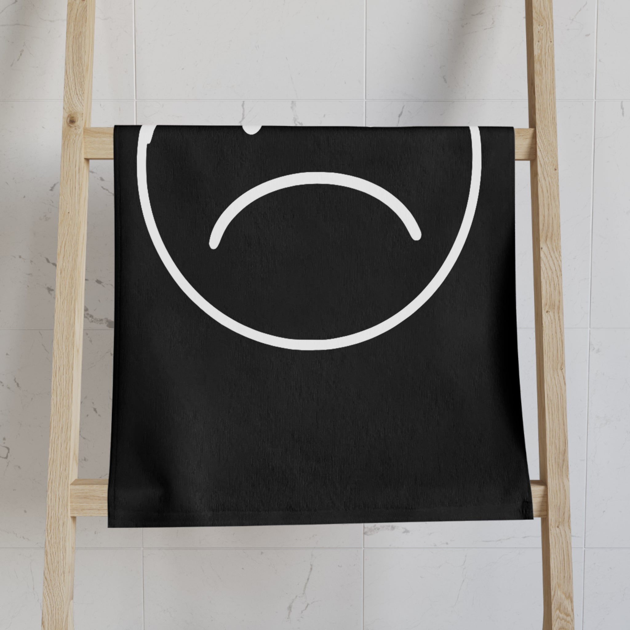 Sad Emoji Black Cum Towel