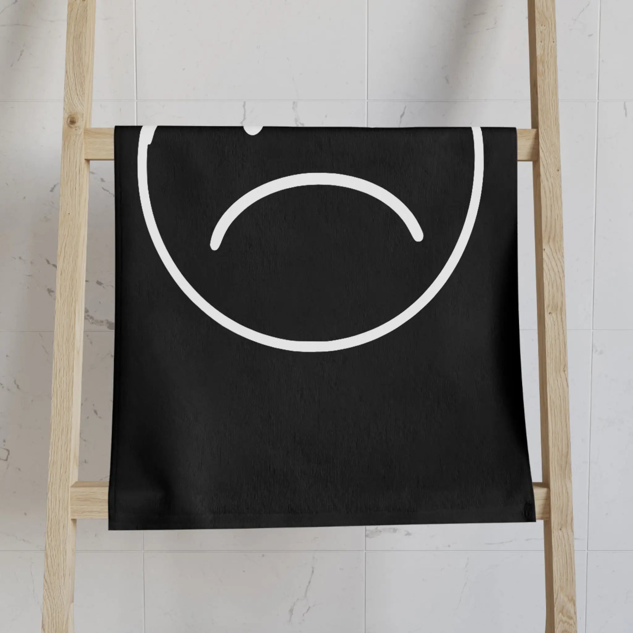 Sad Emoji Black Cum Towel