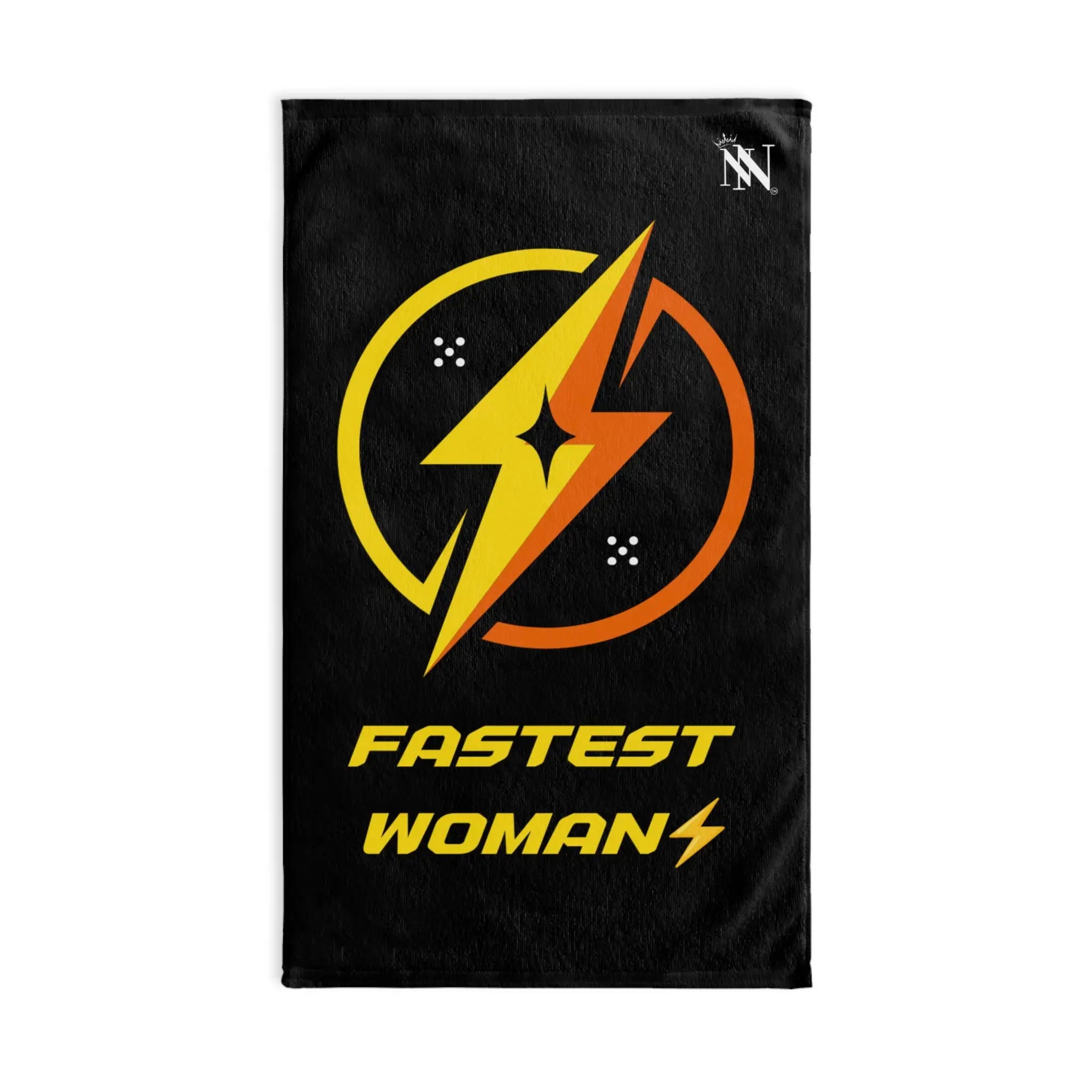 Fastest Woman Lightning Bolt Cum Towel