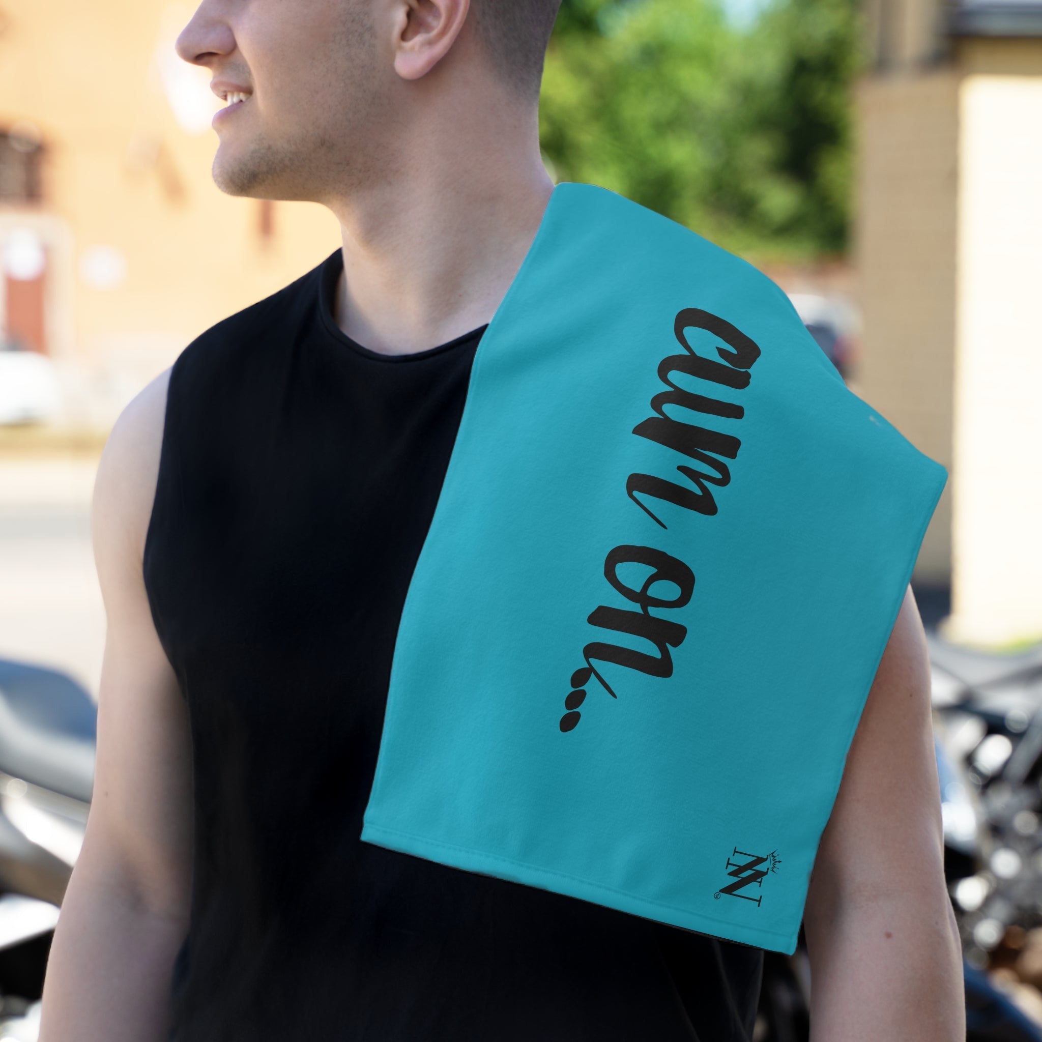 Cum On... Teal | Mix & Match Soft Fun-Flirty Lovers’ Towels