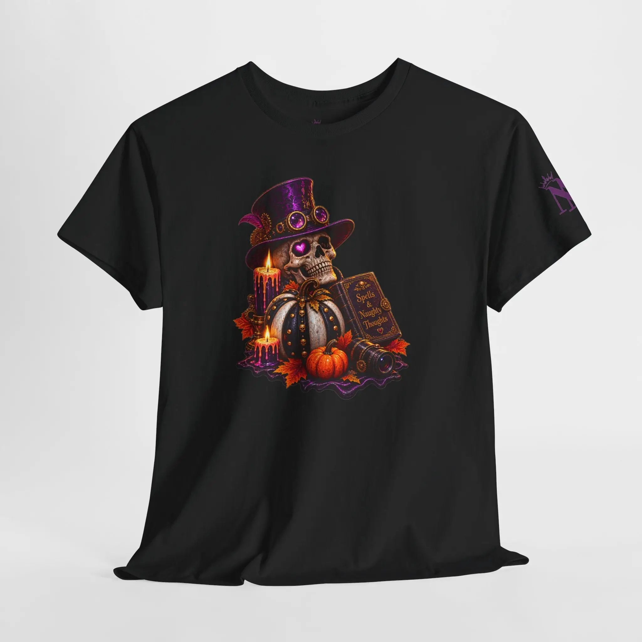 Spells & Naughty Thoughts Skull | Nectar Napkins Fun-Flirty Lovers’ T-Shirts