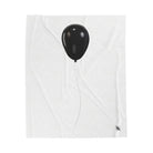 Single Black Party Balloon | Mix & Match Velveteen Fun-Flirty Lovers’ Blankets