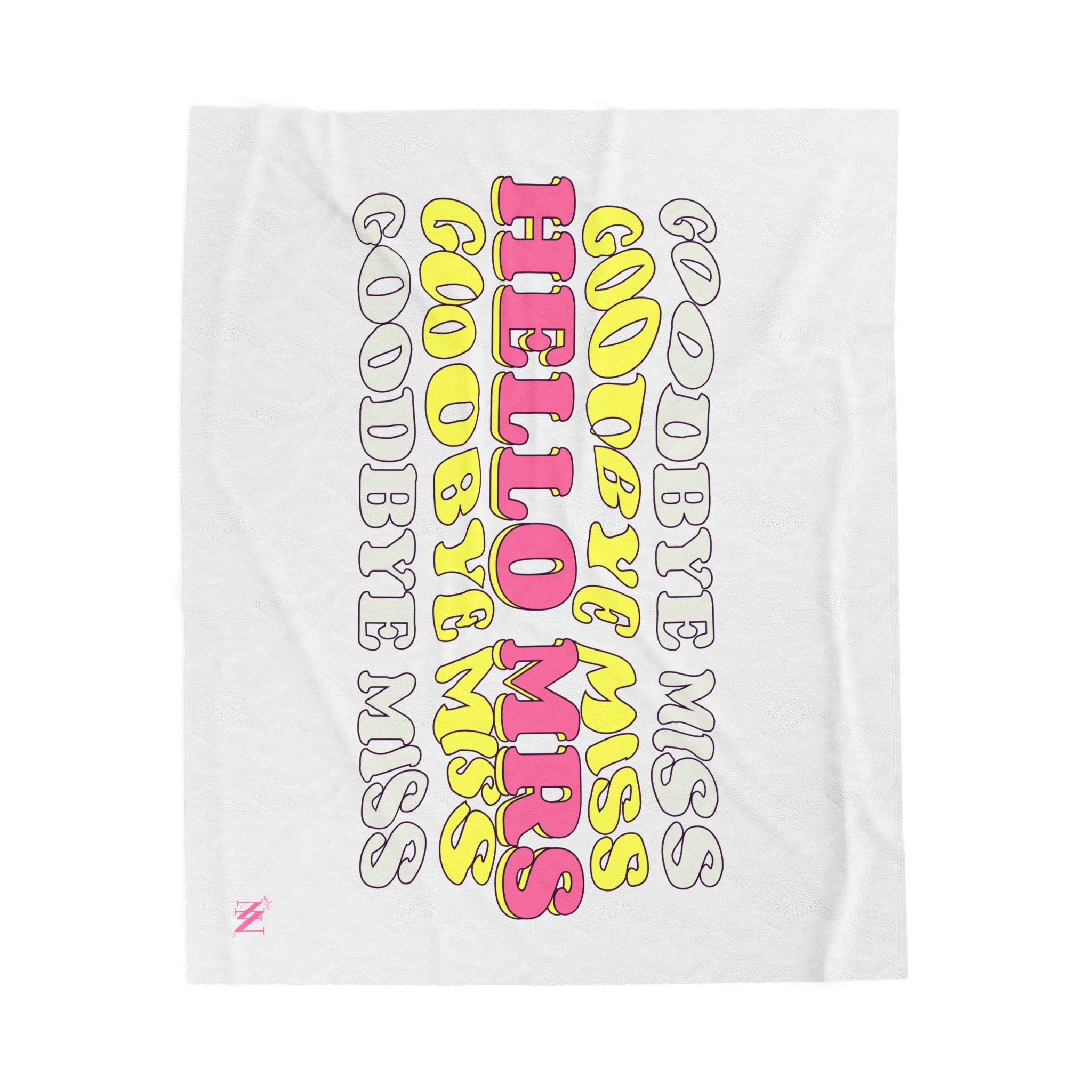 Goodbye Miss Hello Mrs | Mix & Match Soft Fun-Flirty Lovers’ Blankets