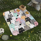 Cute Pussy Stack | Mix Match Fun-Flirty Lovers’ Water-Resistant Blankets